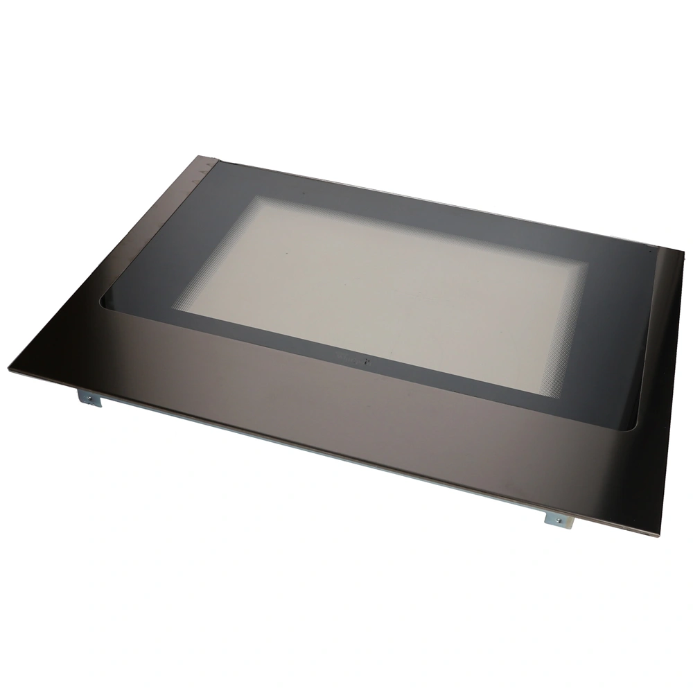 595x427 mm Üveg, ajtó, külső, króm, (eredeti) WHIRLPOOL / INDESIT tűzhely 
