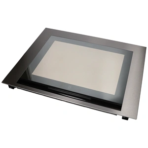 595x481 mm Üveg, ajtó, külső, fekete, (eredeti) WHIRLPOOL tűzhely / RENDELÉSRE