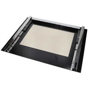 595x481 mm Üveg, ajtó, külső, fekete, (eredeti) WHIRLPOOL tűzhely / RENDELÉSRE