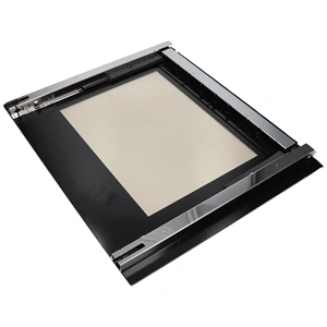 595x481 mm Üveg, ajtó, külső, fekete, (eredeti) WHIRLPOOL tűzhely / RENDELÉSRE