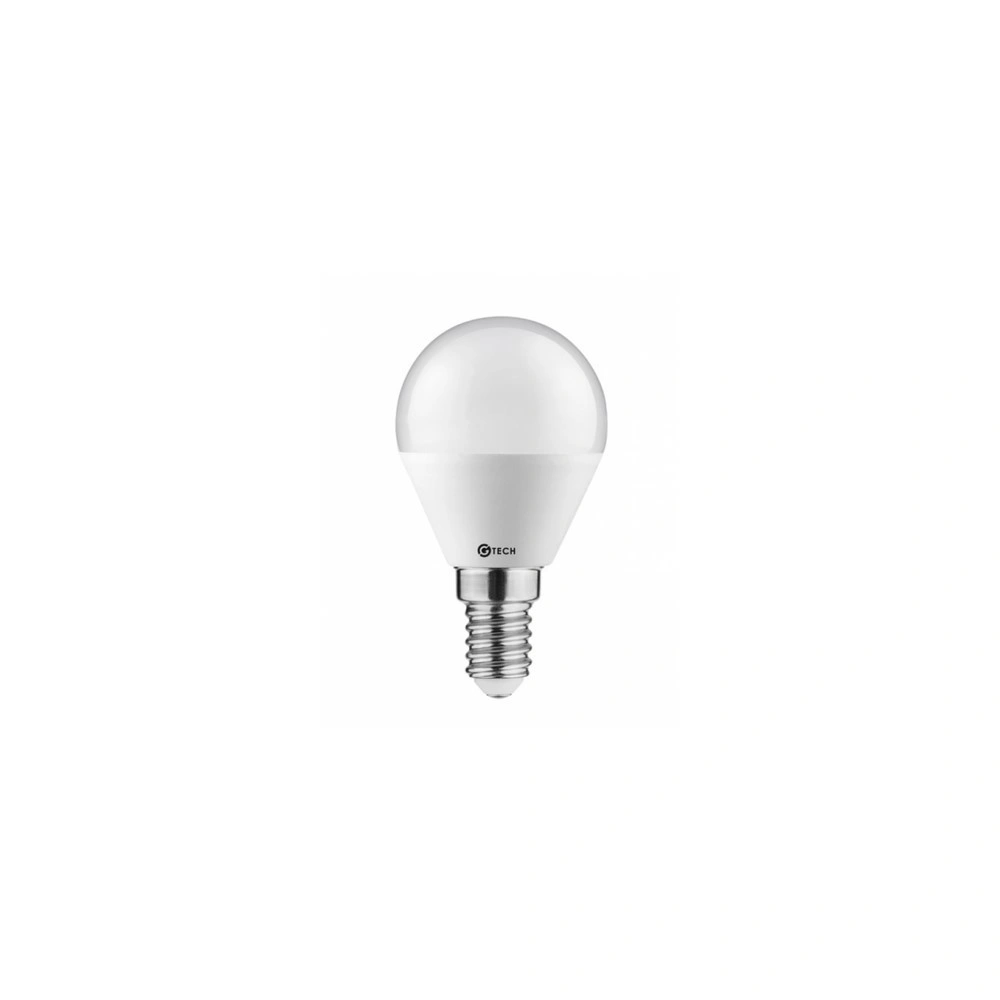 5W E14 LED fényforrás ( Izzó ), 4000K, 400 lm, kisgömb alakú, 3db / csomag,  G-Tech