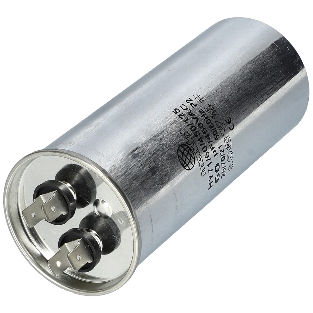 60 uF 450V Kondenzátor, sarus, fémházas (univerzális)  klíma