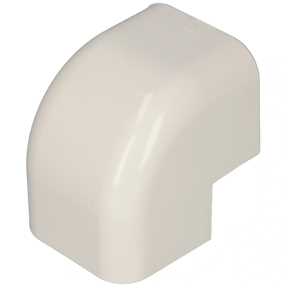 65x50 mm 90° Sarokelem, külső, fehér, UV álló (VECAMCO) klíma dekorcsatorna