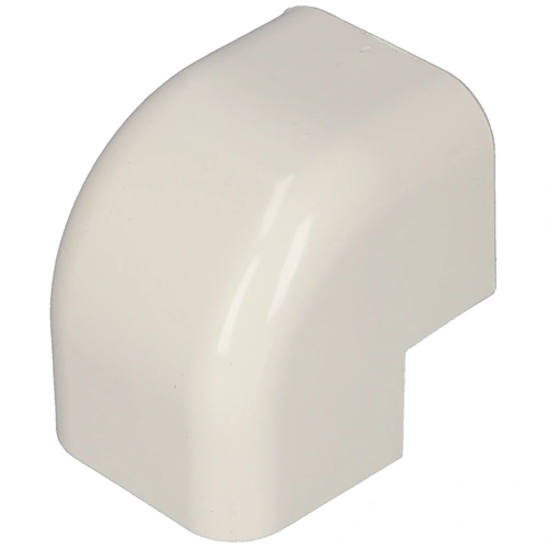 65x50 mm 90° Sarokelem, külső, fehér, UV álló (VECAMCO) klíma dekorcsatorna