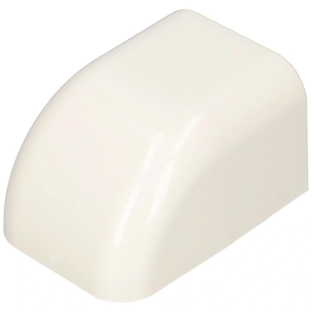 65x50 mm 90° Végelzáró elem, fehér, UV álló (VECAMCO) klíma dekorcsatorna