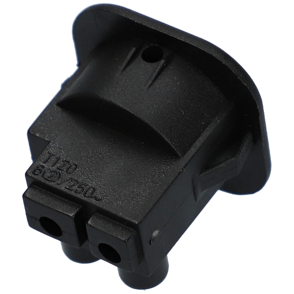 6A/250V AC, 24x24 / 20x20 mm Billenőkapcsoló, fekete, szögletes, sorkapcsos csatlakozás