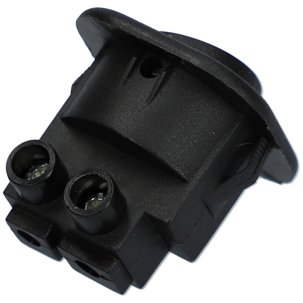 6A/250V AC, 24x24 / 20x20 mm Billenőkapcsoló, fekete, szögletes, sorkapcsos csatlakozás