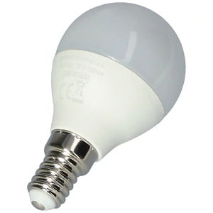 6W E14 Izzó, LED, 2700K, kisgömb alakú