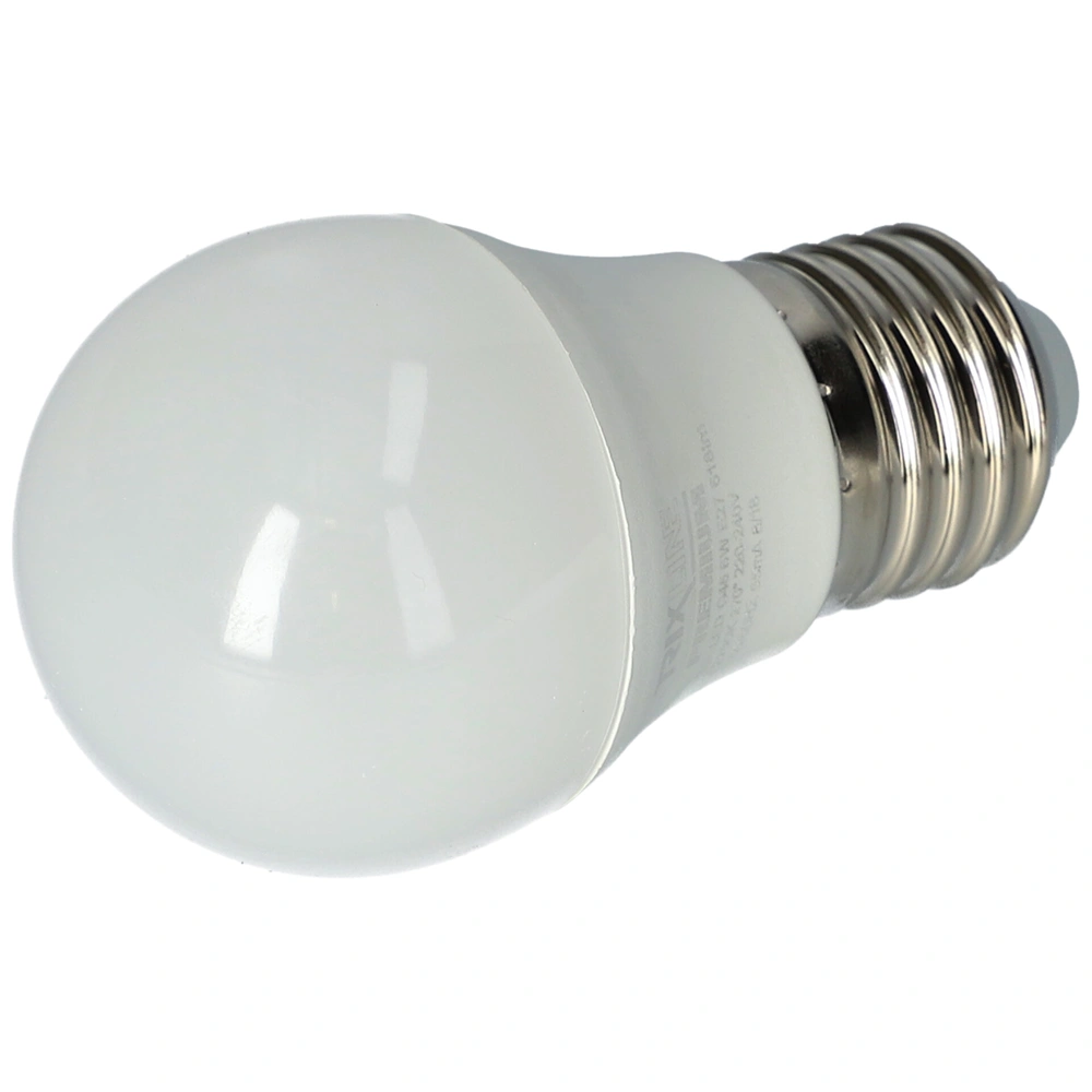 6W E27 Izzó, LED, 2700K, kisgömb alakú (TRIXLINE)