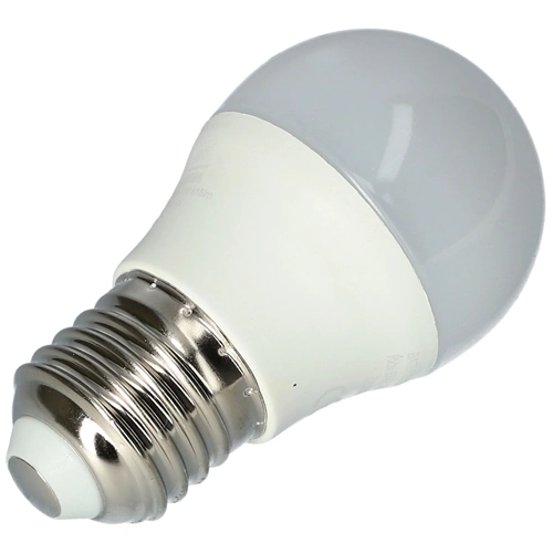 6W E27 Izzó, LED, 2700K, kisgömb alakú (TRIXLINE)