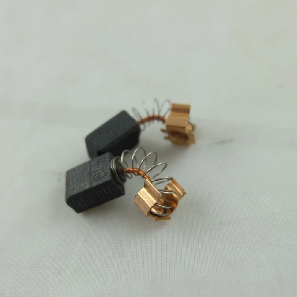 6x9x11 mm Szénkefe, füles-sapkás, rugós, hornyolt (univerzális) (1cs=2db)