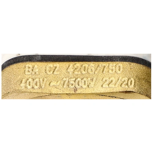 7500W 400V 610 mm Fűtőszál, réz, menetes, zárt, kazán