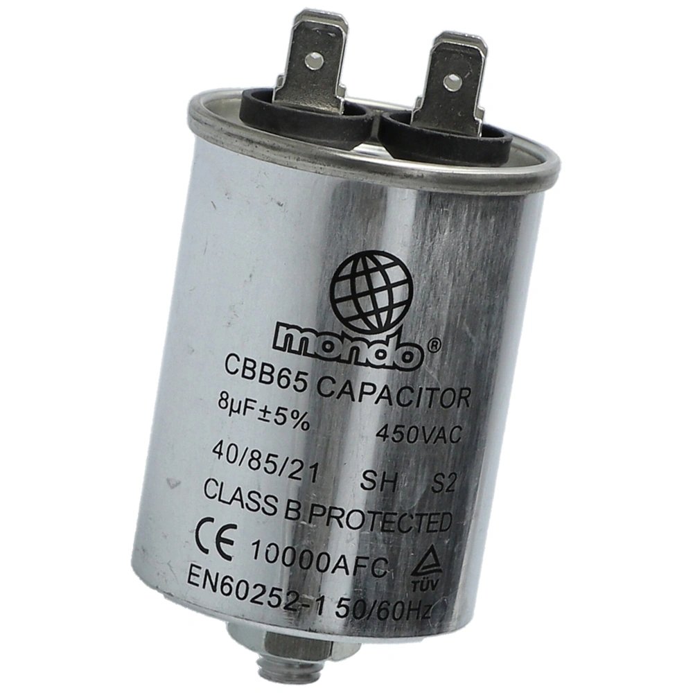 8 uF 450V Kondenzátor, sarus (univerzális) FÉMHÁZAS