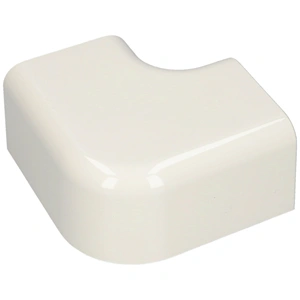 90x65 mm 90° Kanyarív, lapos, fehér, UV álló (VECAMCO) klíma dekorcsatorna