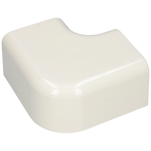 90x65 mm 90° Kanyarív, lapos, fehér, UV álló (VECAMCO) klíma dekorcsatorna