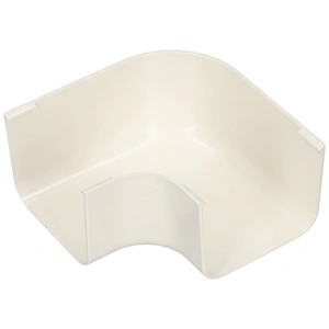 90x65 mm 90° Kanyarív, lapos, fehér, UV álló (VECAMCO) klíma dekorcsatorna