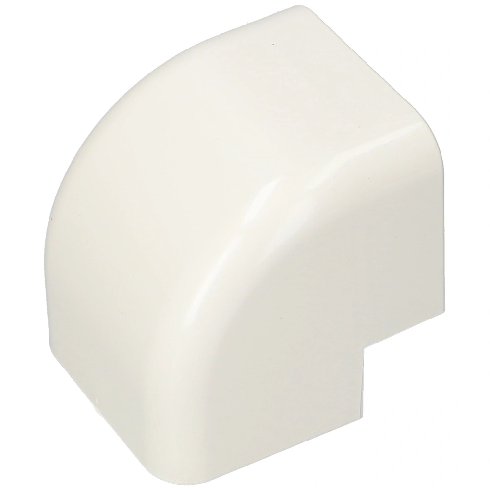 90x65 mm 90° Sarokelem, külső, fehér, UV álló (VECAMCO) klíma dekorcsatorna