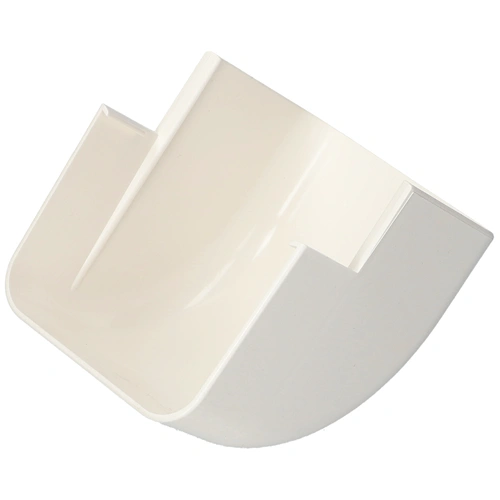 90x65 mm 90° Sarokelem, külső, fehér, UV álló (VECAMCO) klíma dekorcsatorna