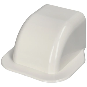 90x65 mm Fali íves csatlakozóelem, (talpas végzáró) (VECAMCO) klíma dekorcsatorna