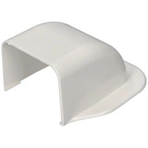 90x65 mm Fali íves csatlakozóelem, (talpas végzáró) (VECAMCO) klíma dekorcsatorna
