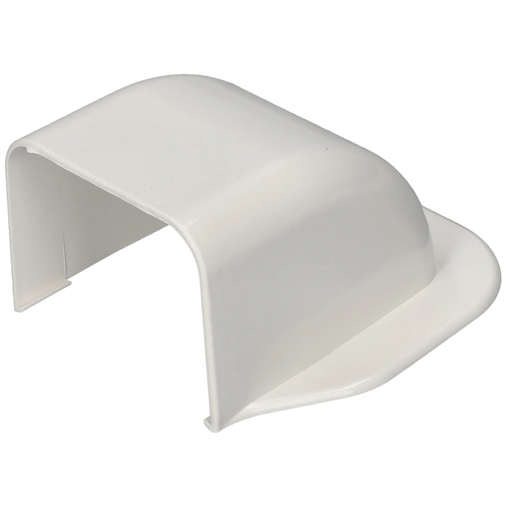 90x65 mm Fali íves csatlakozóelem, (talpas végzáró) (VECAMCO) klíma dekorcsatorna