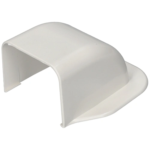 90x65 mm Fali íves csatlakozóelem, (talpas végzáró) (VECAMCO) klíma dekorcsatorna