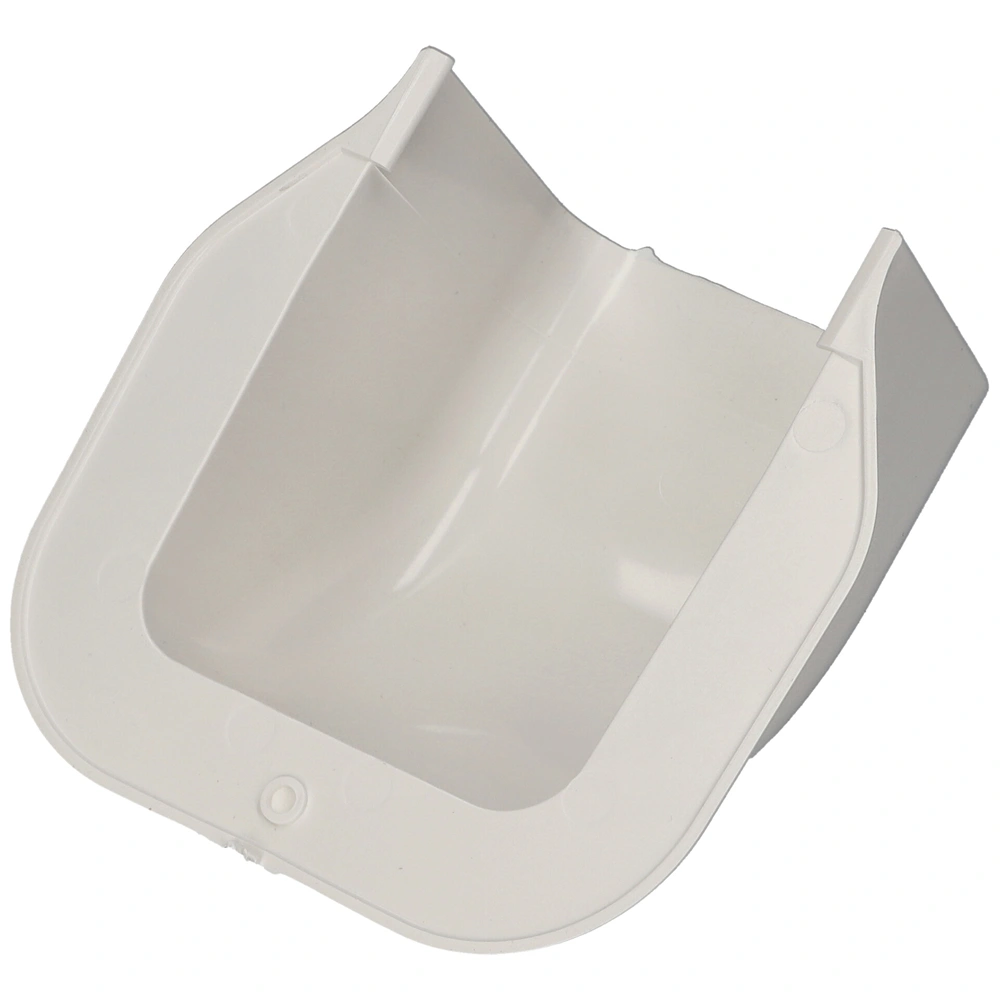 90x65 mm Fali íves csatlakozóelem, (talpas végzáró) (VECAMCO) klíma dekorcsatorna