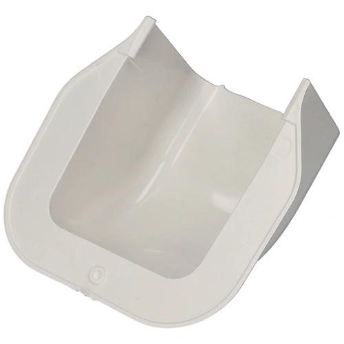 90x65 mm Fali íves csatlakozóelem, (talpas végzáró) (VECAMCO) klíma dekorcsatorna
