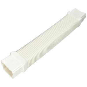 90x65 mm Flexibilis toldóelem, fehér, PVC (CANALPLAST) klíma dekorcsatorna