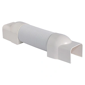 90x65 mm Flexibilis toldóelem, fehér, PVC (VECAMCO) klíma dekorcsatorna