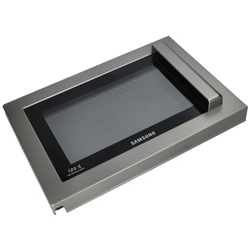 Ajtó, komplett (inox, eredeti) SAMSUNG mikrohullámú sütő 