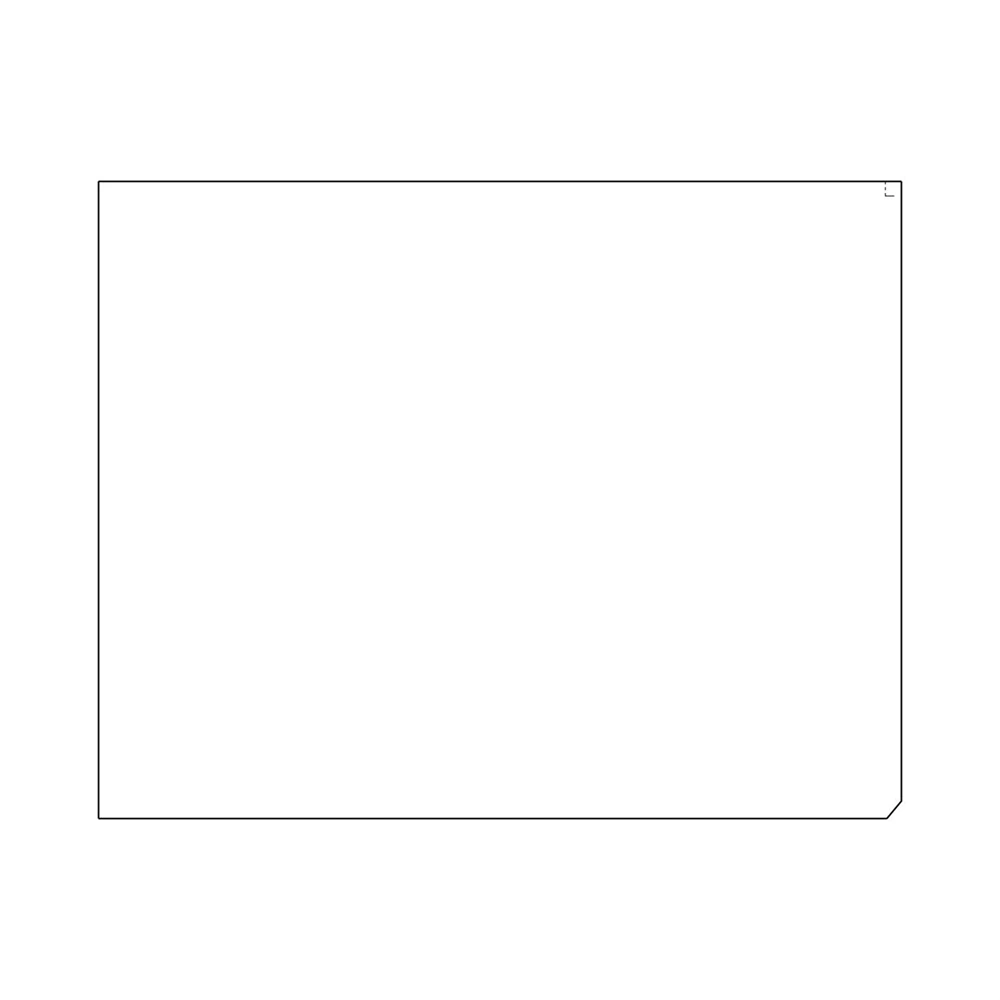 Ajtóüveg - 550x436. 5mm (eredeti) Electrolux