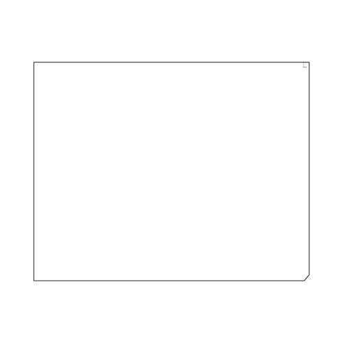 Ajtóüveg - 550x436. 5mm (eredeti) Electrolux