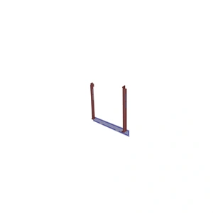 Ajtóüveg szerelt - 594x470mm (eredeti) Electrolux