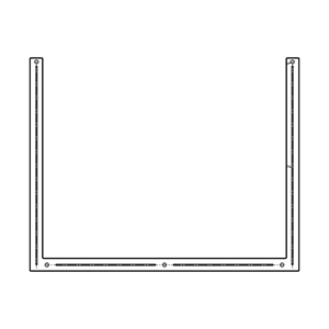 Ajtóüveg szerelt - 594x470mm (eredeti) Electrolux