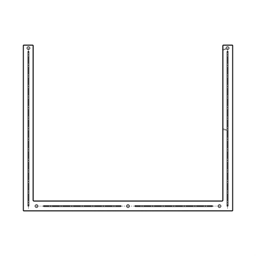 Ajtóüveg szerelt - 594x470mm (eredeti) Electrolux