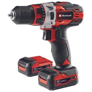 Akkumulátoros fúró-csavarbehajtó szett, 12 V, 2 x 2, 0 Ah, Einhell TE-CD 12/1 Li  (4513594) 