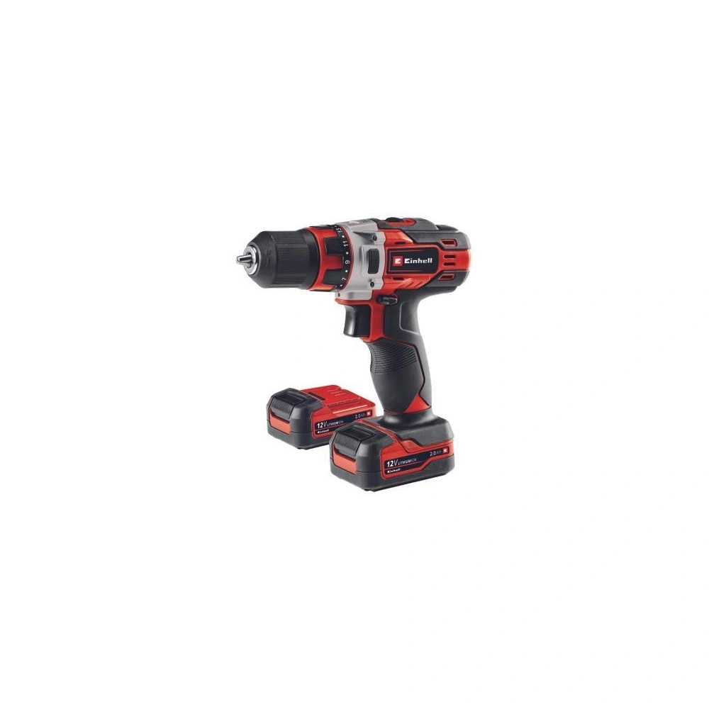Akkumulátoros fúró-csavarbehajtó szett, 12 V, 2 x 2, 0 Ah, Einhell TE-CD 12/1 Li  (4513594) 