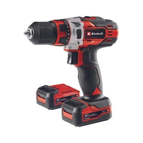 Akkumulátoros fúró-csavarbehajtó szett, 12 V, 2 x 2, 0 Ah, Einhell TE-CD 12/1 Li  (4513594) 