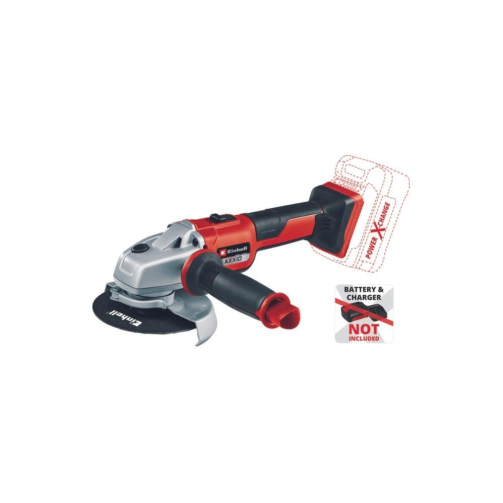 Akkumulátoros sarokcsiszoló, 18 V, 125 mm,  Einhell AXXIO 18/125 (Akku és töltő nélkül) (4431140) / RENDELÉSRE