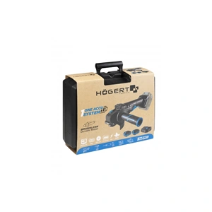 Akkumulátoros sarokcsiszoló lapát kapcsolóval, szénkefementes, 125 mm, 18 V, , HÖGERT HT2E251-B24AG  