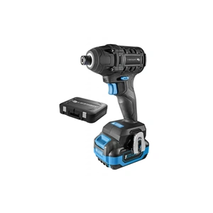 Akkumulátoros ütvecsavarbehajtó szett, szénkefementes motor, 4 Ah akku, 18 V, 200 Nm, HÖGERT HT2E255 