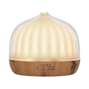 Aroma diffúzor porcelán/fa kivitel, hangulatfénnyel, 20-30 ml / óra, 500ml víztartály, LED,  HOME AD 500 / RENDELÉSRE