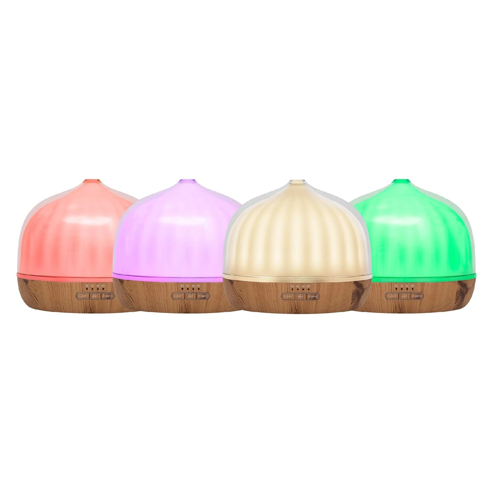 Aroma diffúzor porcelán/fa kivitel, hangulatfénnyel, 20-30 ml / óra, 500ml víztartály, LED,  HOME AD 500 / RENDELÉSRE
