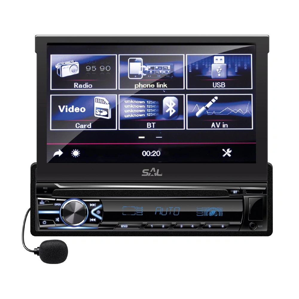 Autórádió és multimédia-lejátszó, 7" LCD motoros mozgású kijelző, USB , 4x50W, SAL VB X800i / RENDELÉSRE