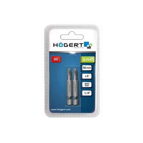 Bitfej, csillag, PH0, 50 mm, 2db/csomag , HÖGERT HT1S323