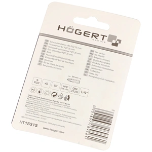 Bitfej, csillag, PZ2, 25 mm, 5db/csomag, HÖGERT HT1S315 Bitfej, csillag, PZ2, 25 mm, 5db/csomag, HÖGERT HT1S315