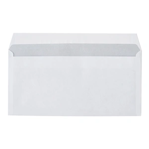 Boríték LA4 szilikonos bélésnyomott jobb ablakos 35x90mm 110x220mm J28A20 Bluering® fehér