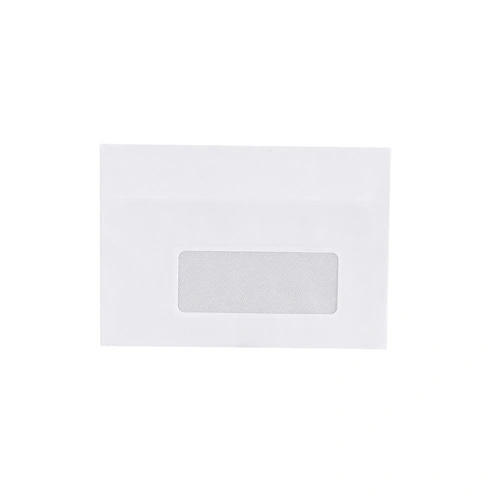 Boríték LC/6 öntapadó bélésnyomott jobb ablakos 35x90mm 114x162mm J28A20 Bluering® fehér