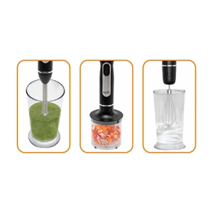 Botmixer szett 600 W, 2 sebességfokozat, rozsdamentes kések, HOME HG BMS 64 / RENDELÉSRE